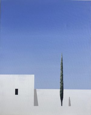 CYPRESS 10 eternity series acrylic on canvass