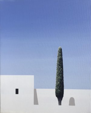 CYPRESS 11 eternity series acrylic on canvass